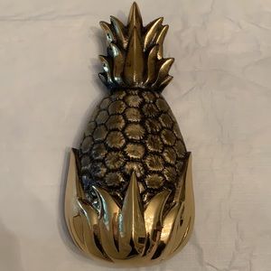 Michael Healy Brass Pineapple Door Knocker. Large. New in Box.